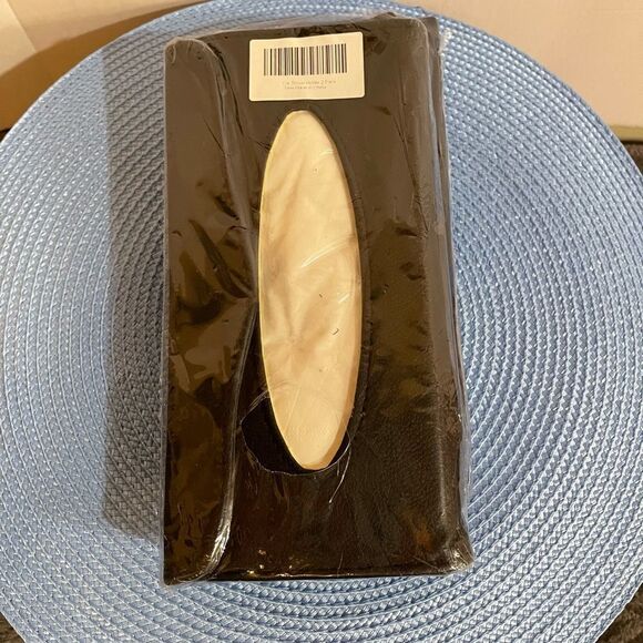 Car visor tissue, mask holder Black set of 2 NWT - Picture 2 of 9